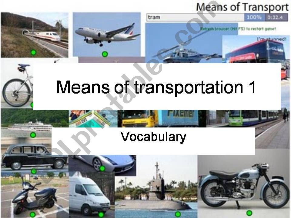 Means of transportation part 2