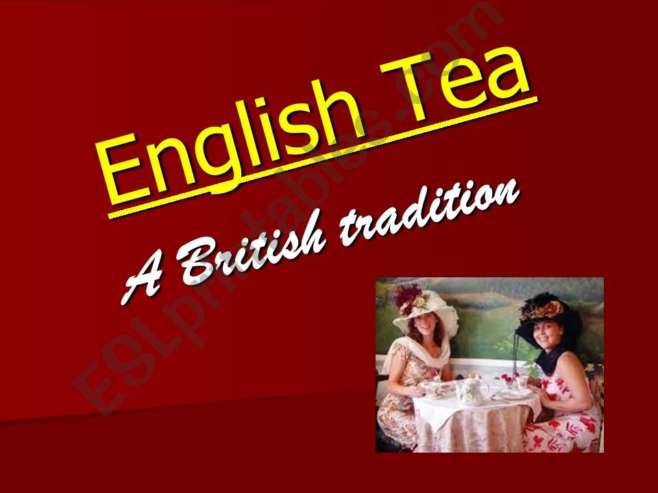 Traditional English Tea powerpoint