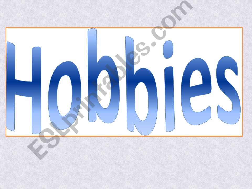 hobbies powerpoint