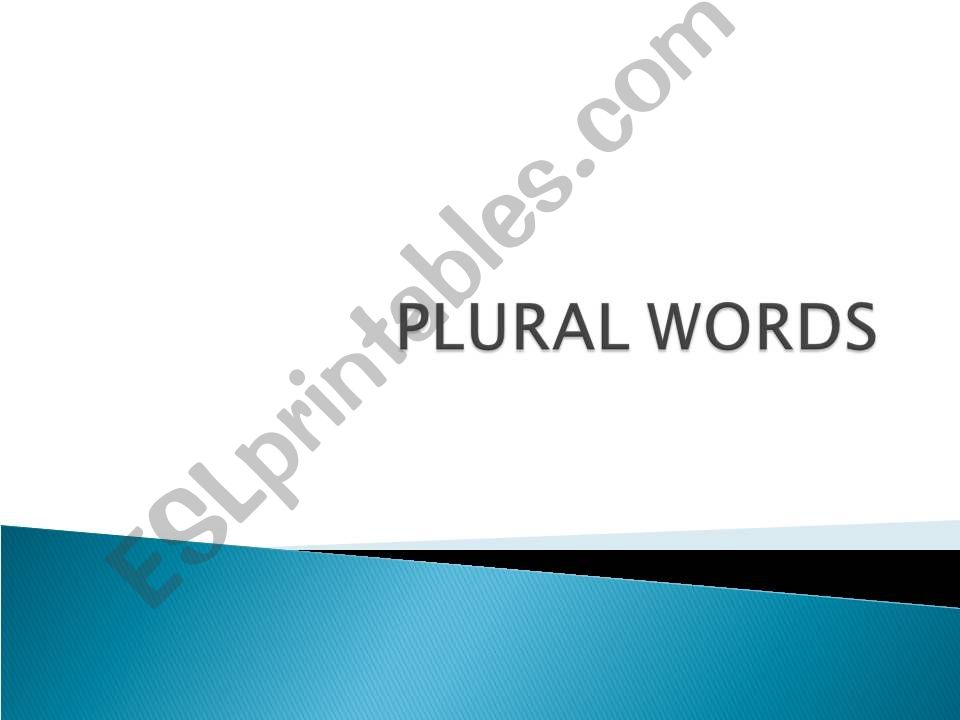 Plural Nouns (1 of 4) powerpoint