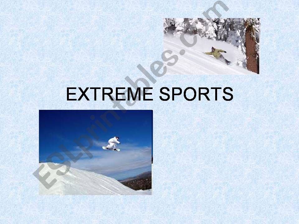 Extreme sports powerpoint