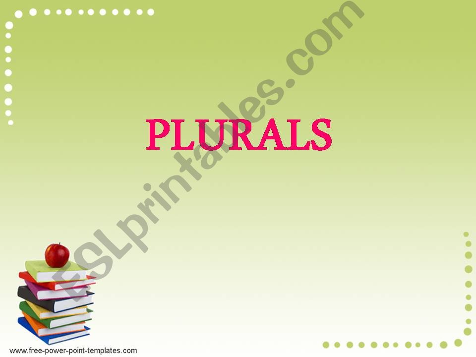 Plurals powerpoint