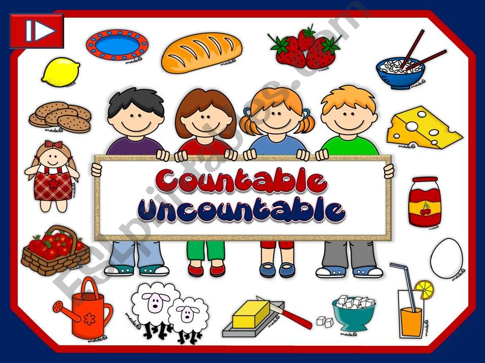 Countable and uncountable nouns - GAME (1) 