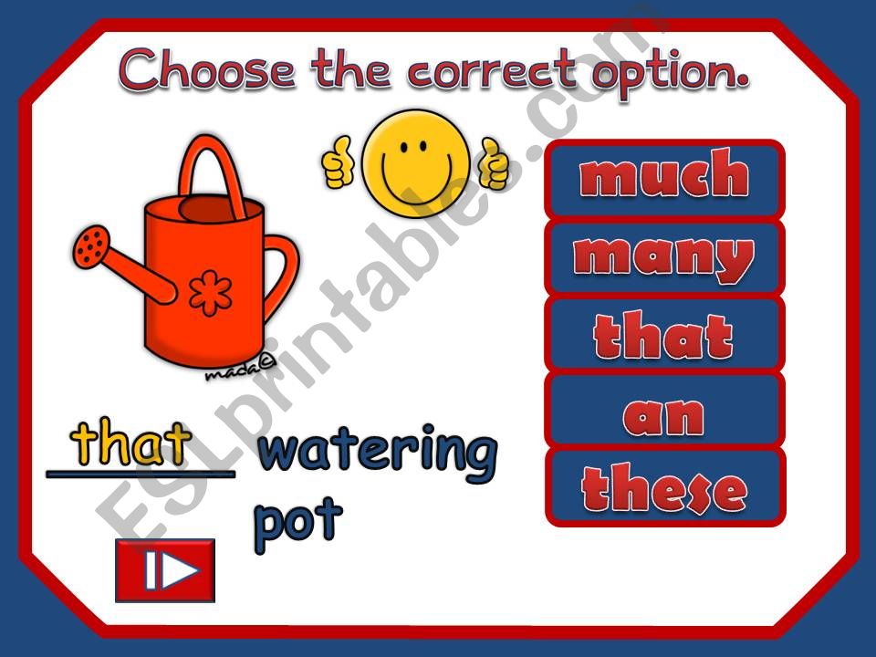 Countable and uncountable nouns - GAME (2)