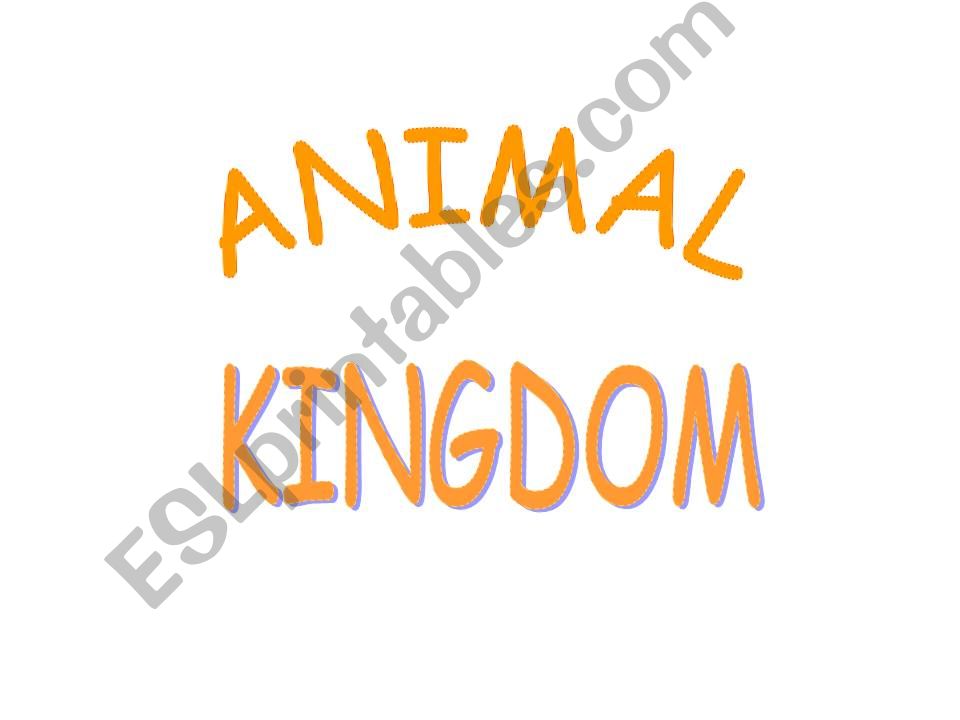 animal kingdom powerpoint