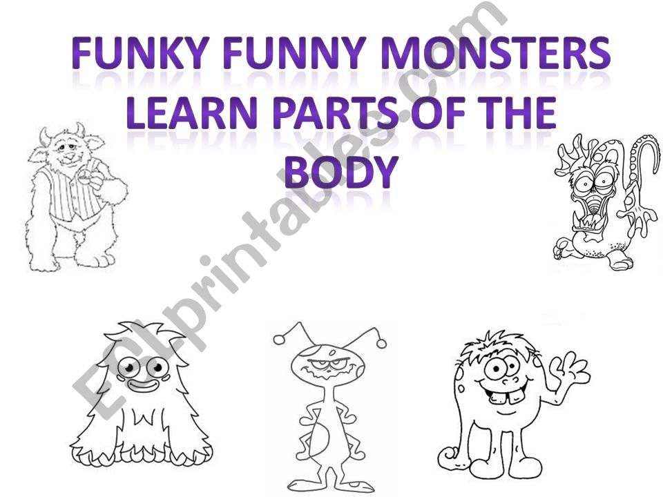 Funky Funny Monsters learn about the body