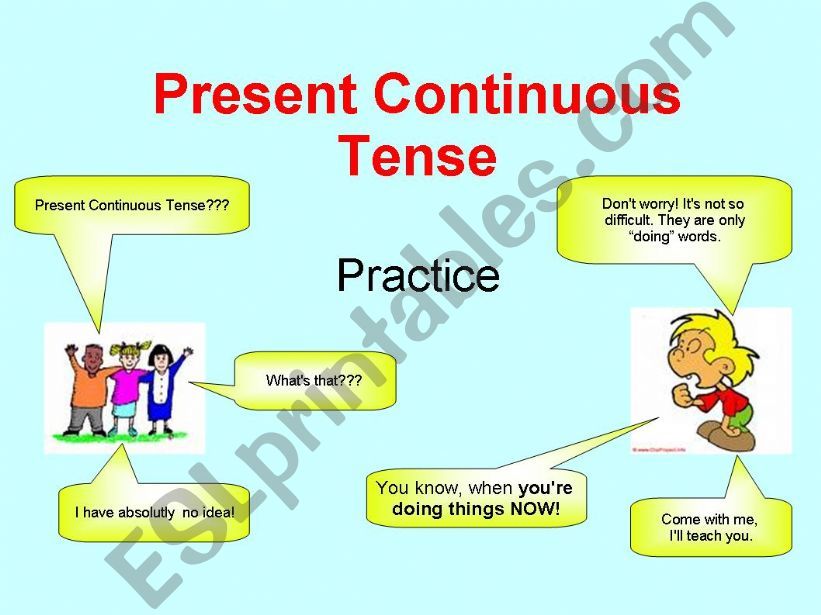 Present Continuous Tense powerpoint