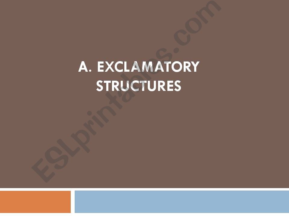 EXCLAMATORY SENTENCES powerpoint