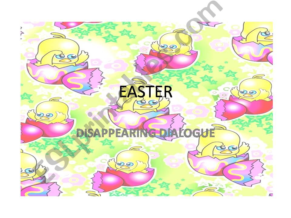 easter disappearing dialogue powerpoint