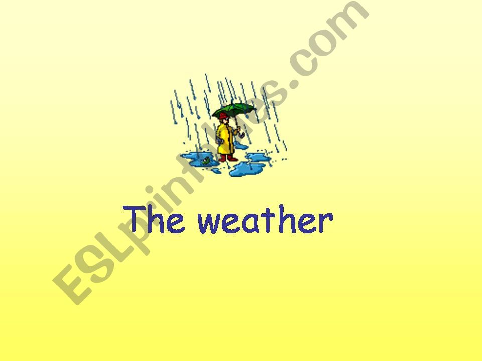 Vocabulary about Weather-PowerPoint