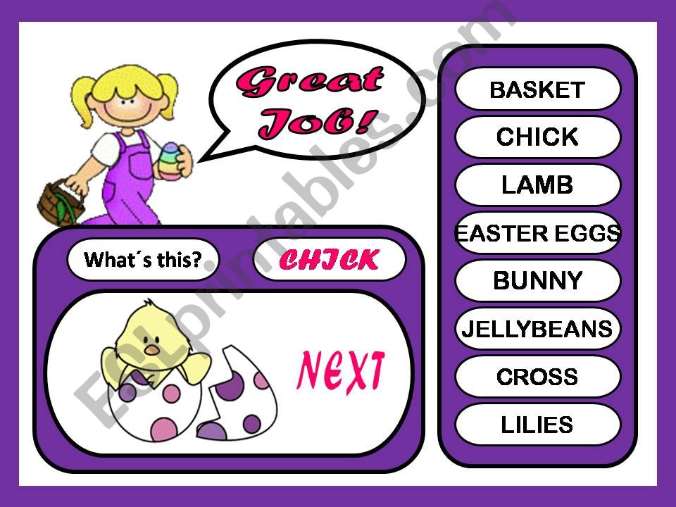Easter Game powerpoint