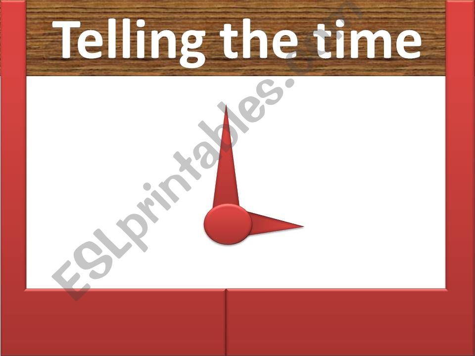 Telling the time powerpoint