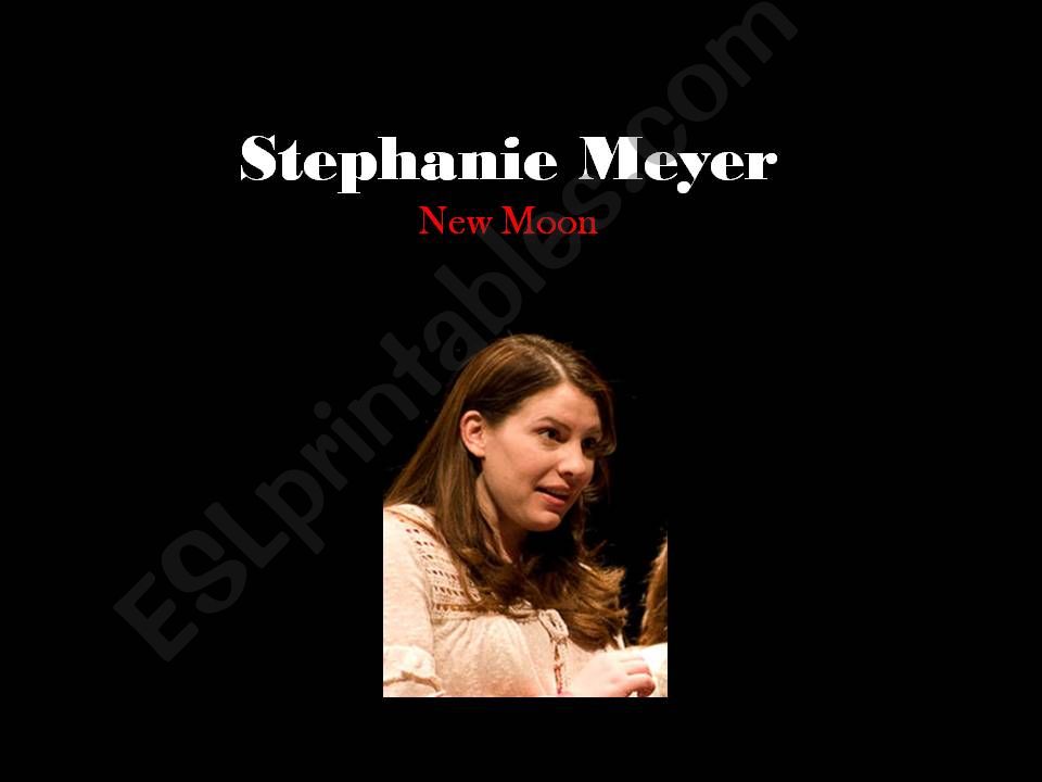 Stephenie Meyer Twilight powerpoint