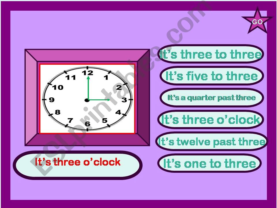 WHAT TIME IS IT? powerpoint