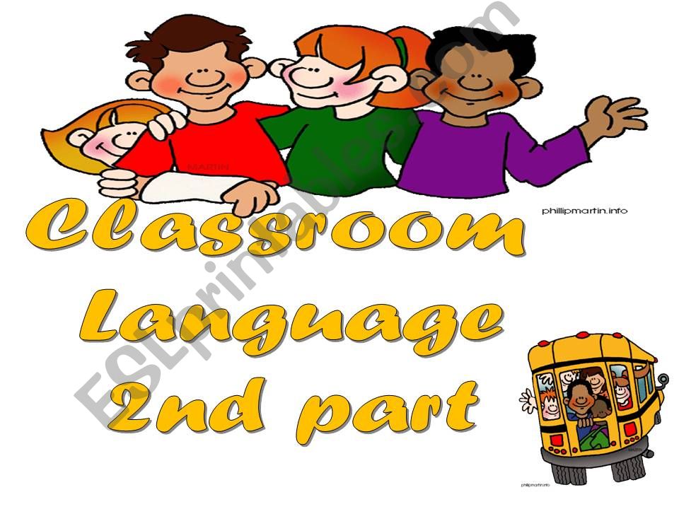 Classroom Language Part 2 powerpoint