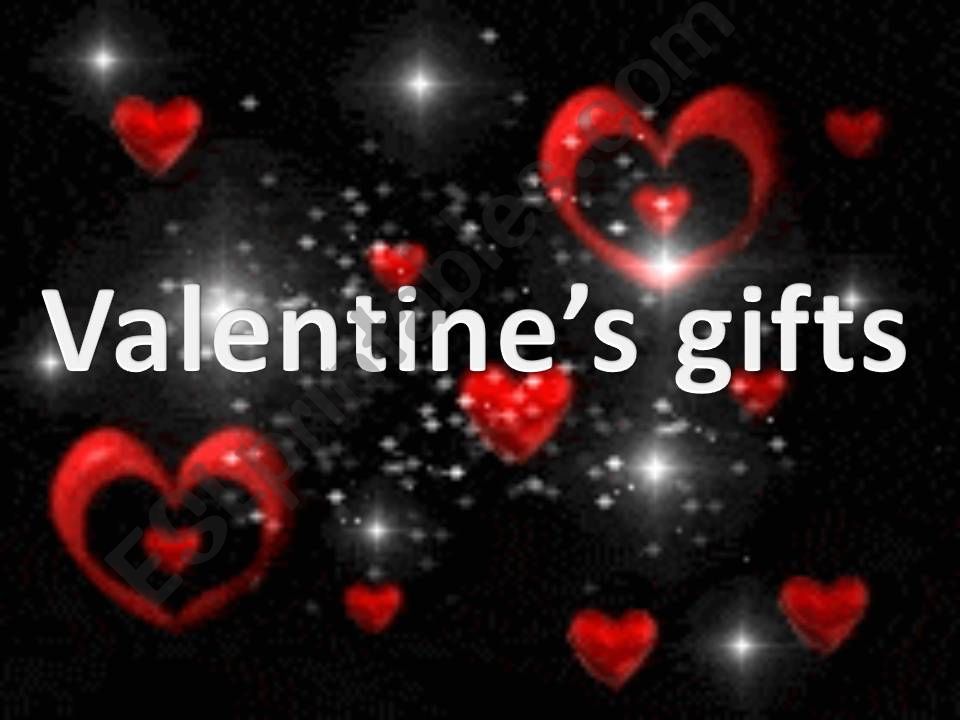 Valentines gifts powerpoint