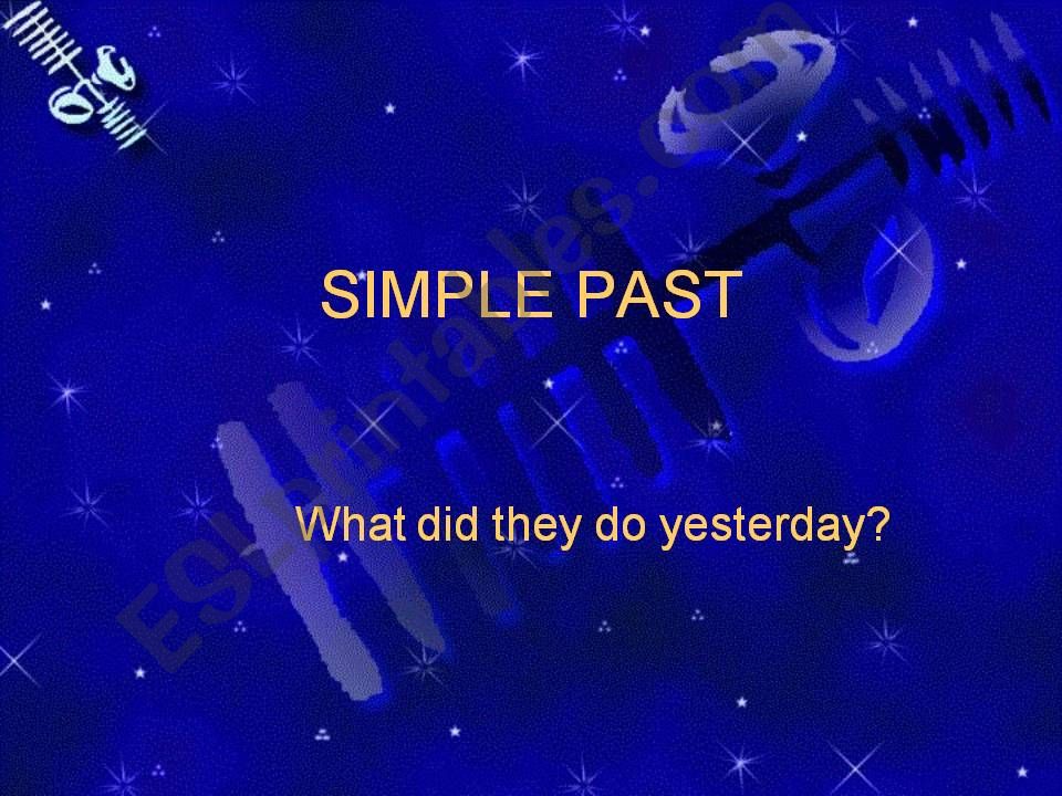 Simple past (with sounds) powerpoint