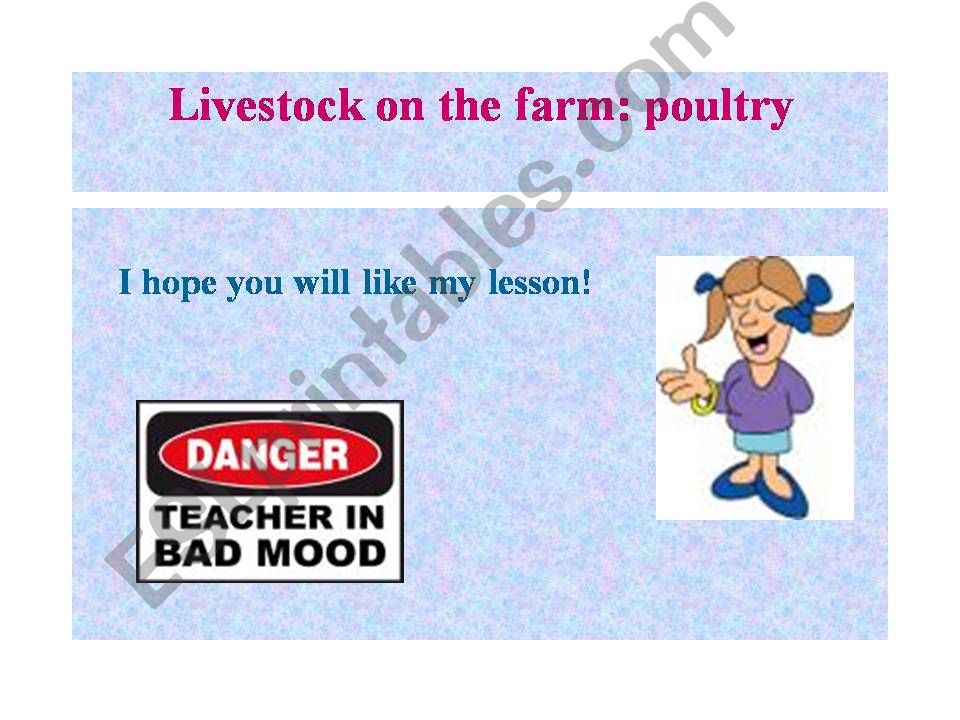 POULTRY powerpoint