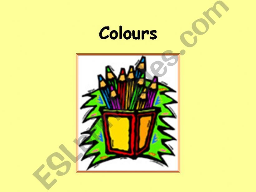 Colours Revision powerpoint