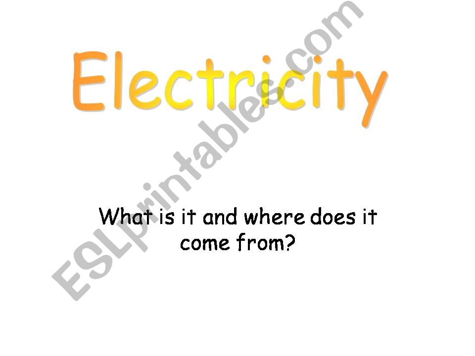 electricity powerpoint