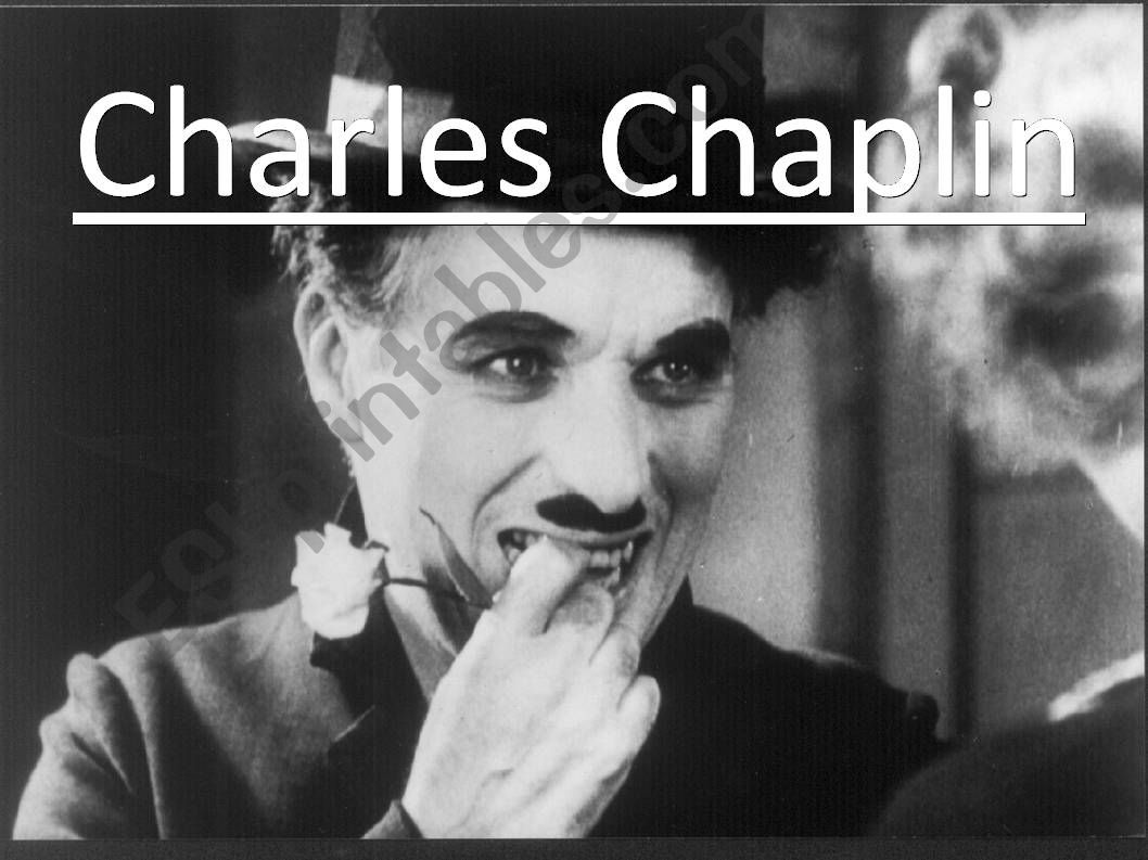 CHARLES CHAPLIN-famous people from the last century project