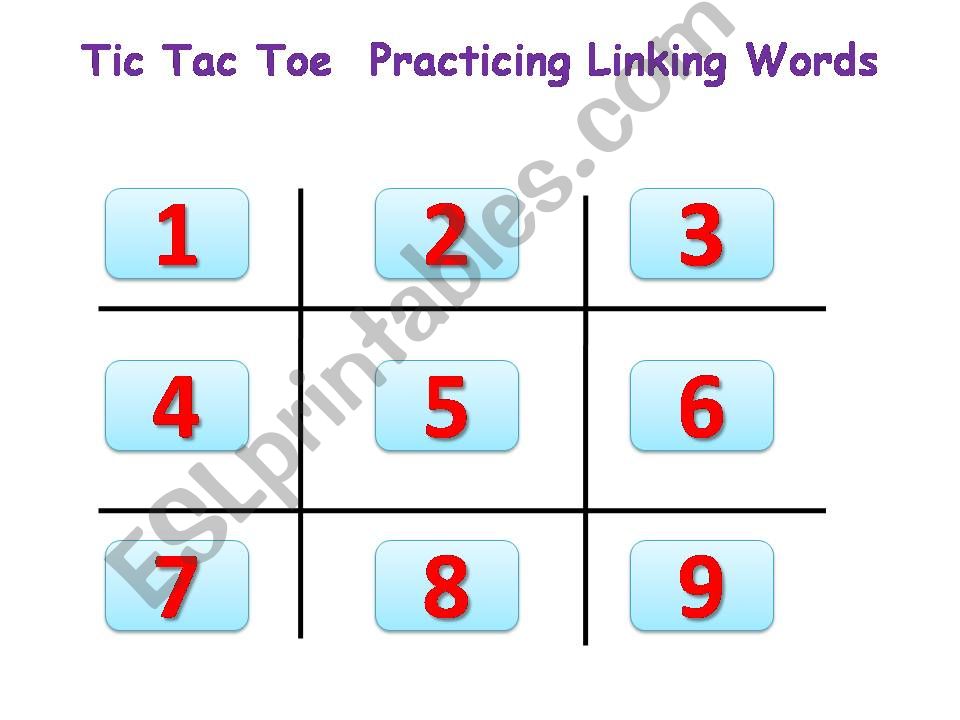 Linking Words powerpoint
