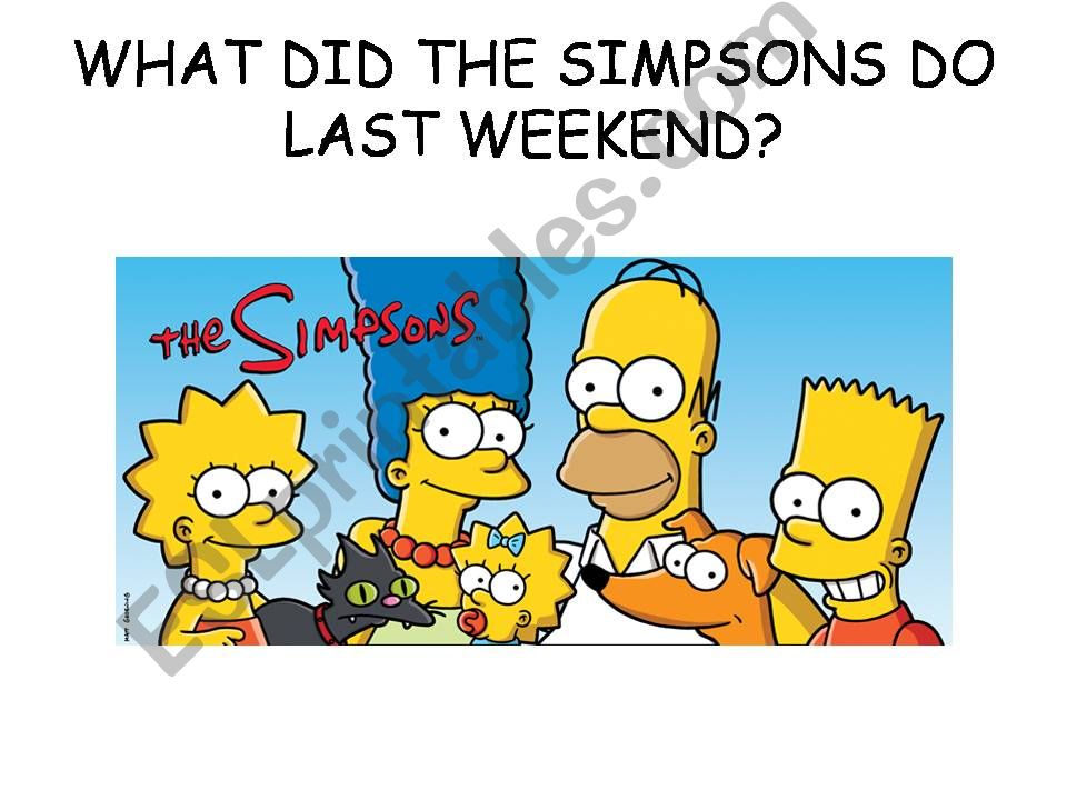 The Simpsons Weekend powerpoint