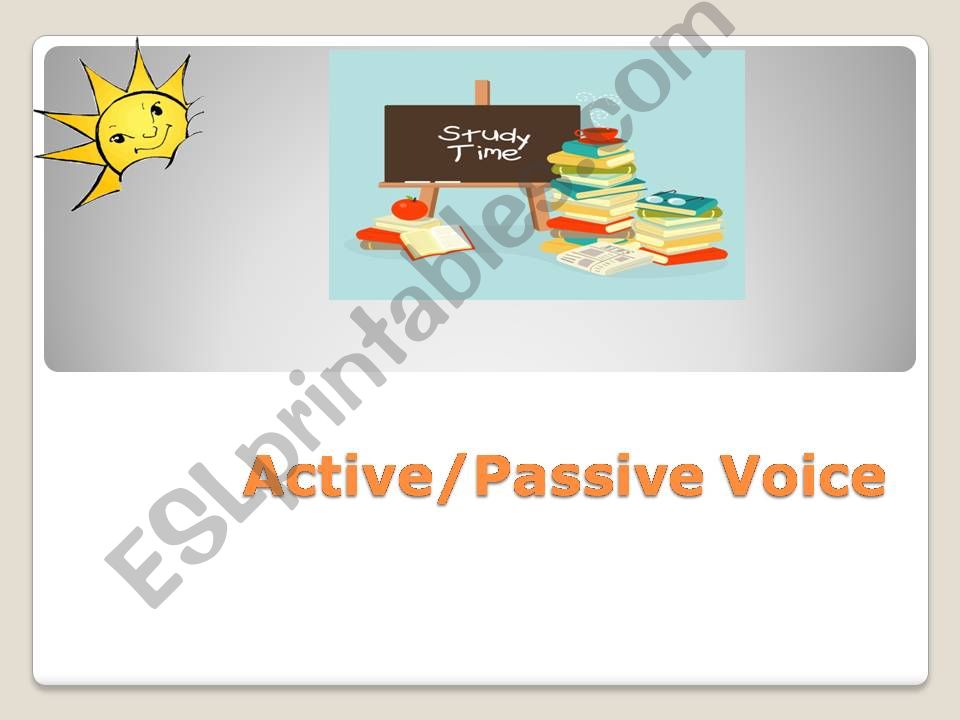 passive voice/active passive powerpoint
