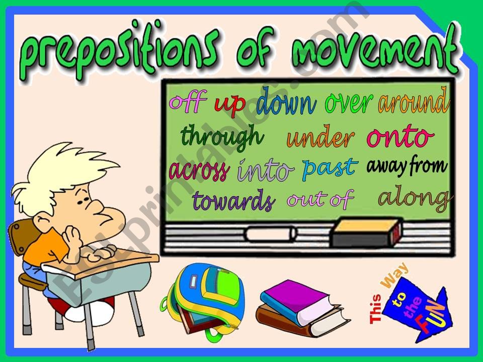 PREPOSITIONS OF MOVEMENT 3 powerpoint