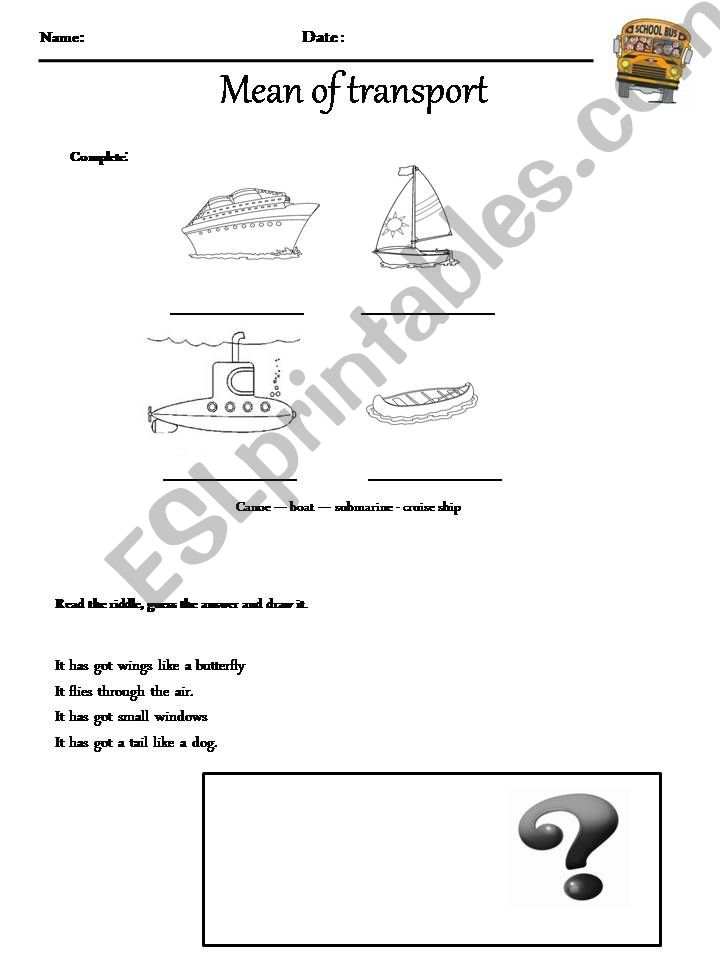 water transportation powerpoint