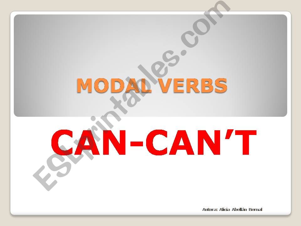 MODAL CAN powerpoint