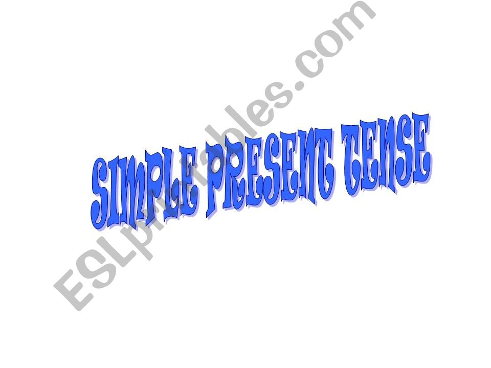 Present simple tense powerpoint