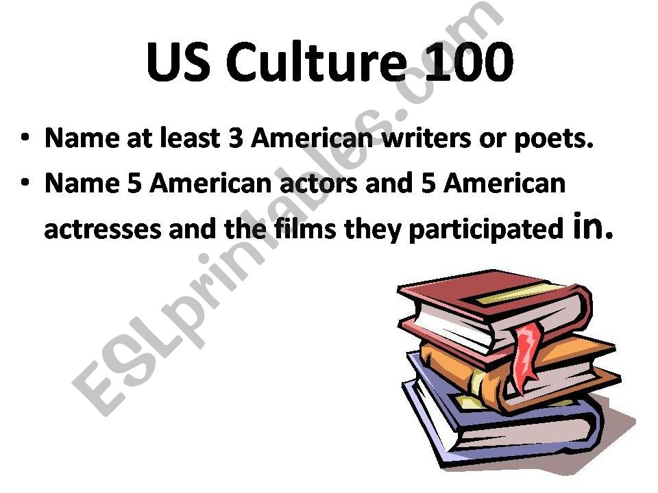 the USA Culture powerpoint