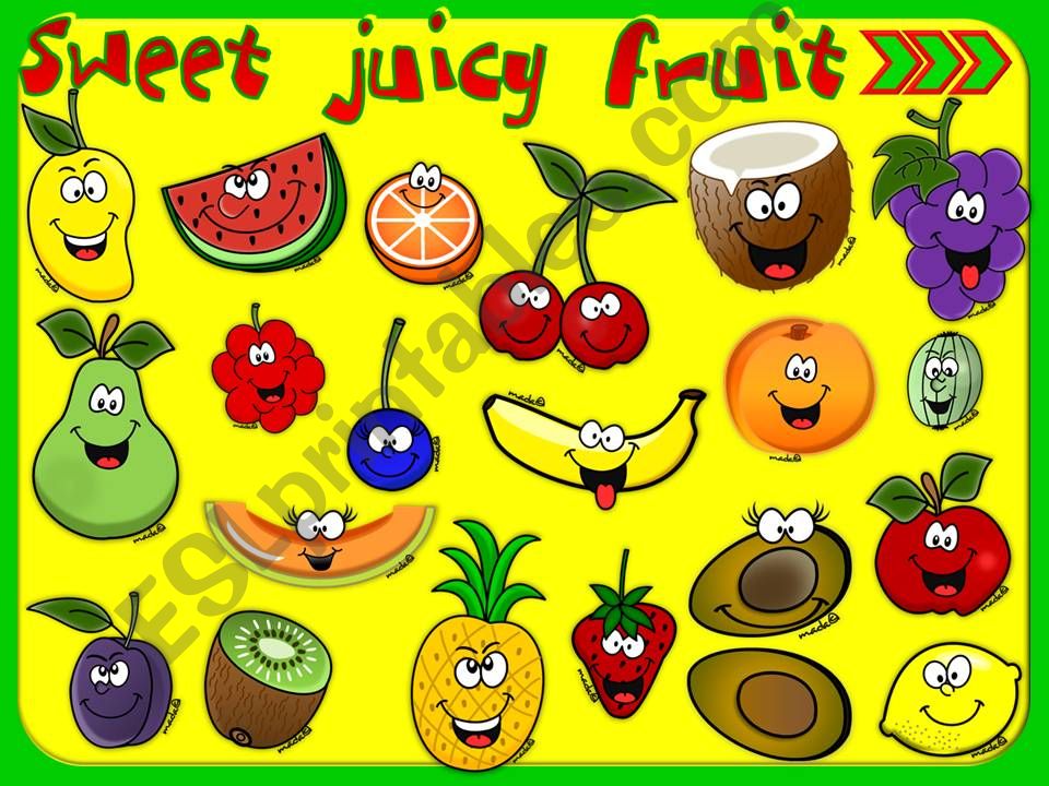 Sweet juicy fruit - GAME (1) powerpoint