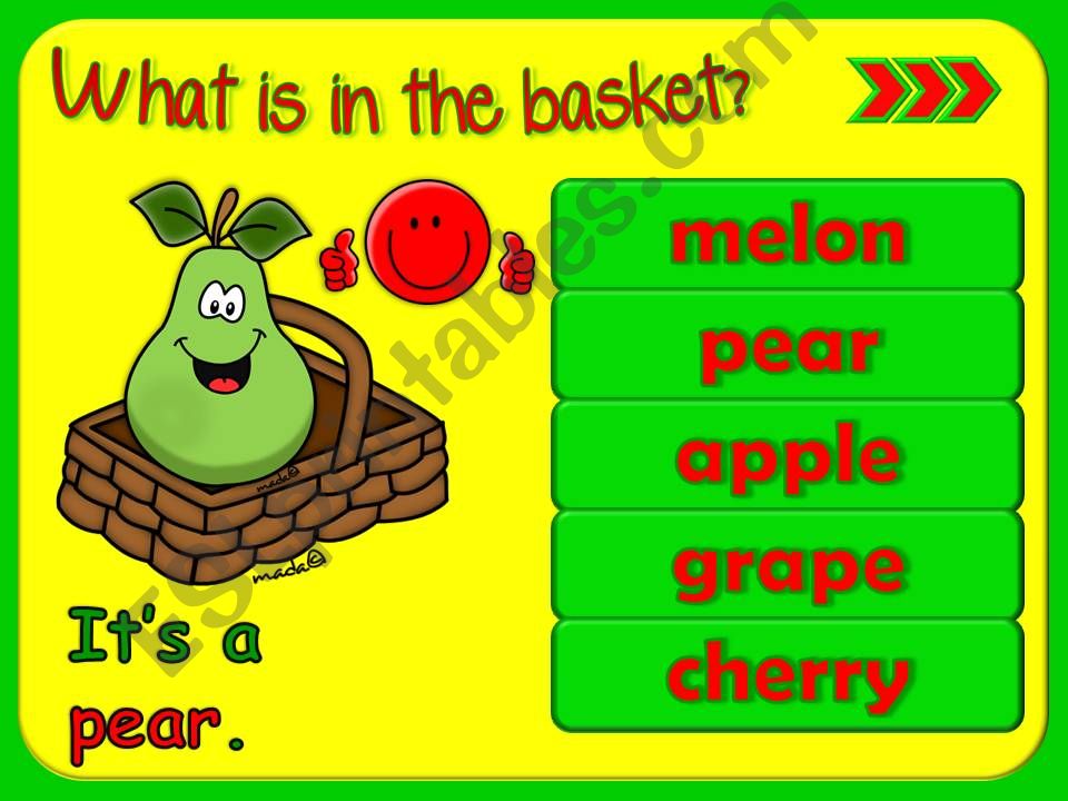 Sweet juicy fruit - GAME (2) powerpoint