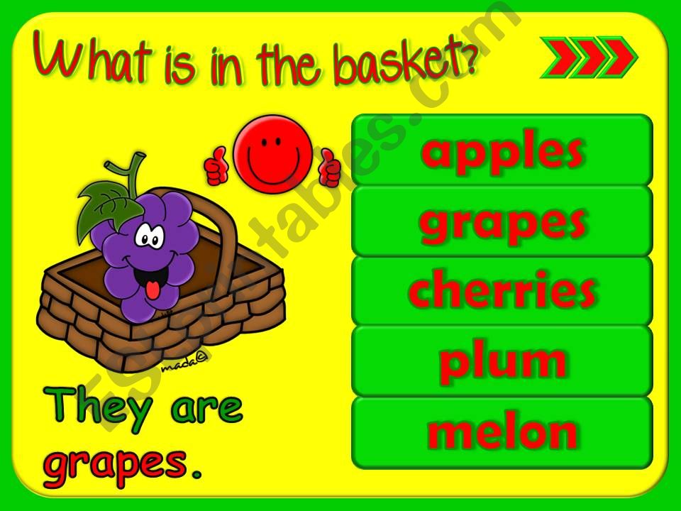 Sweet juicy fruit - GAME (3) powerpoint