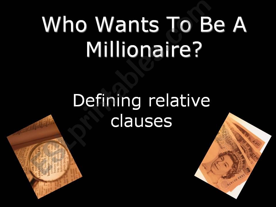 Defining Relative Clauses  powerpoint