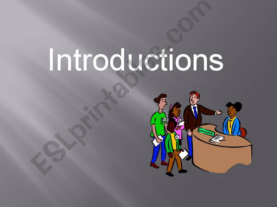 Introductions powerpoint