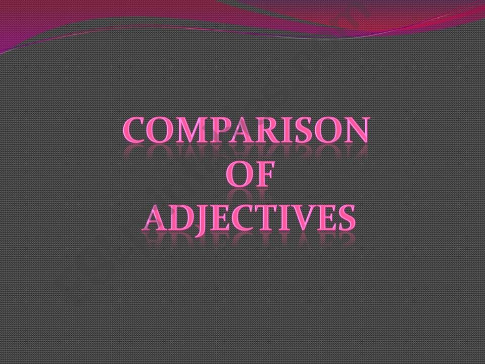 Comparison of Adjectives powerpoint