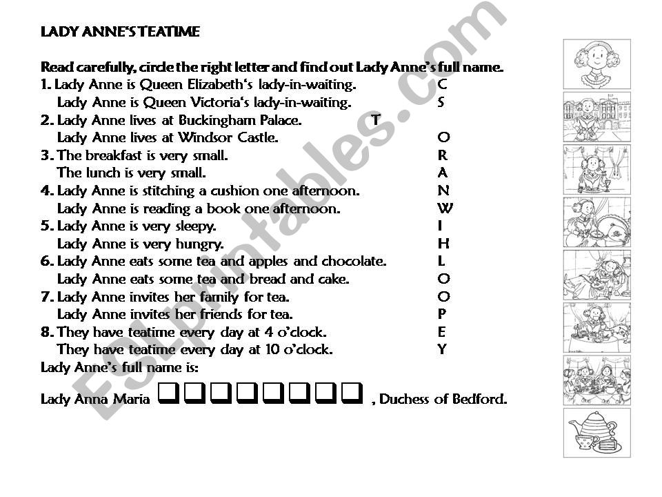 Lady Annes Tea Time Part 4 powerpoint