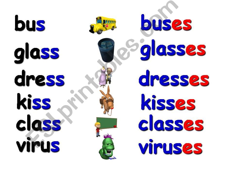 Singulars & Plurals 4/6   (ANIMATED  GRAPHICS)   4