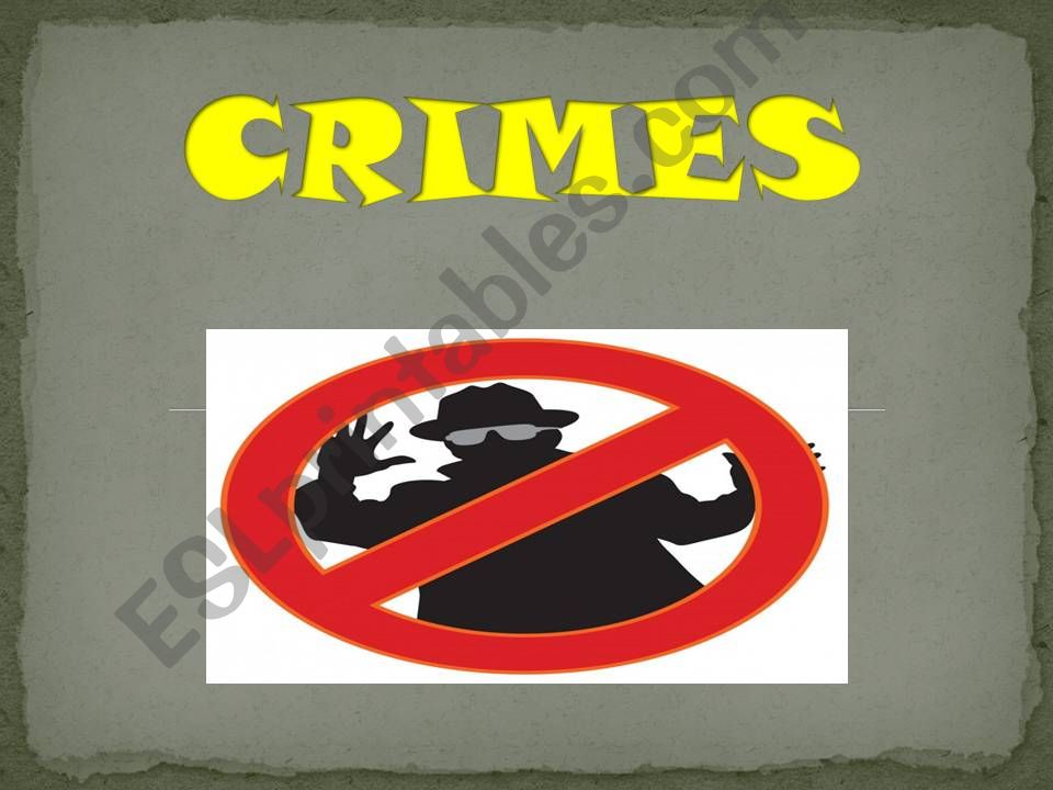 CRIMES powerpoint