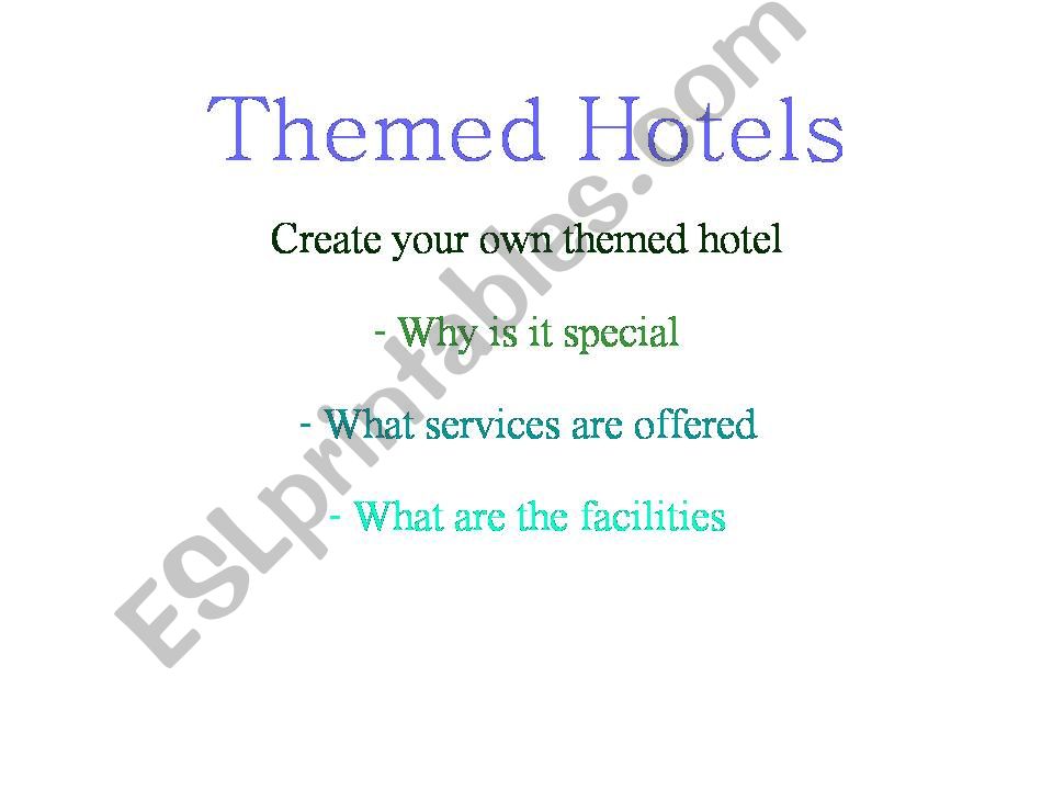 Themed Hotels powerpoint