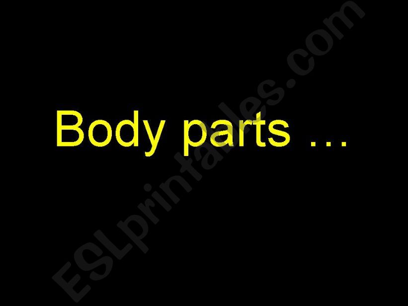 Animal body parts powerpoint