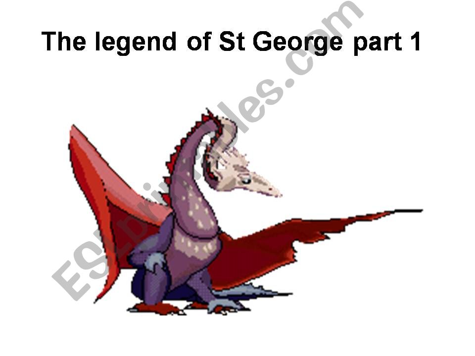 THE LEGEND OF SAINT GEORGE powerpoint