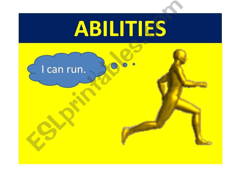 Asking for and giving information about abilities/inabilities