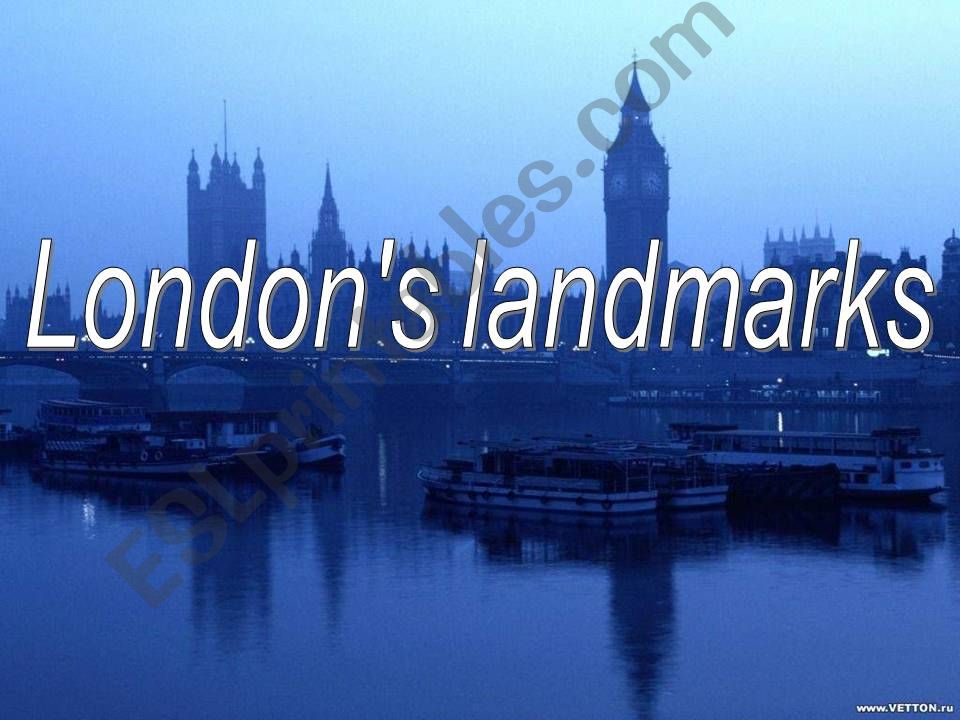 Londons Landmarks (part1) powerpoint