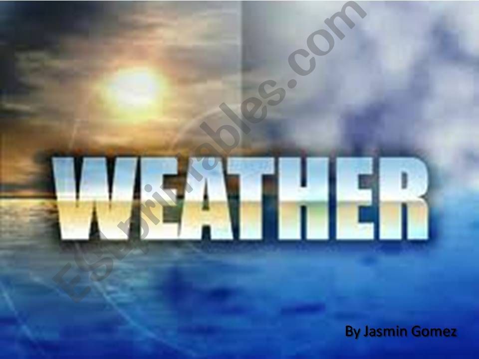 weather class powerpoint
