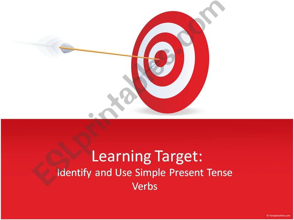 Simple Present Tense Verbs powerpoint