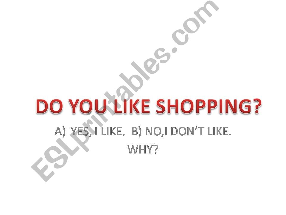shopping powerpoint